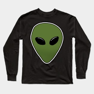 Alien Print Long Sleeve T-Shirt